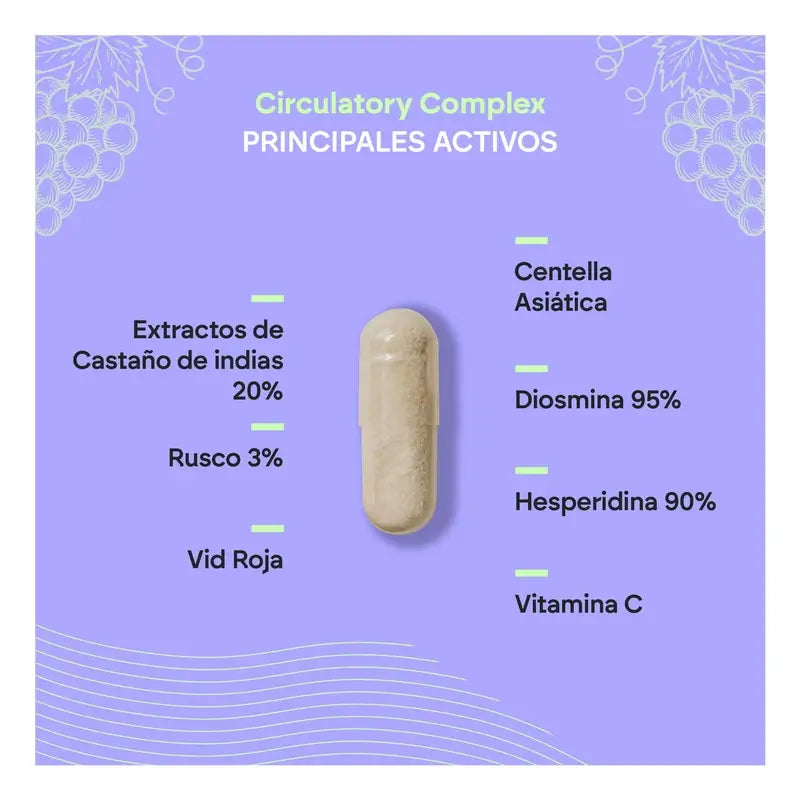 Nutralie Complexo Circulatório com Diosmina + Hesperidina, 60 cápsulas