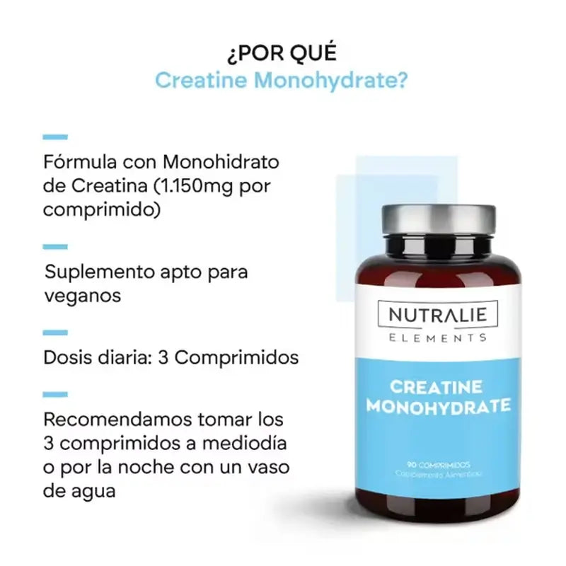 Nutralie Creatine Monohydrate 6000Mg, 90 comprimidos