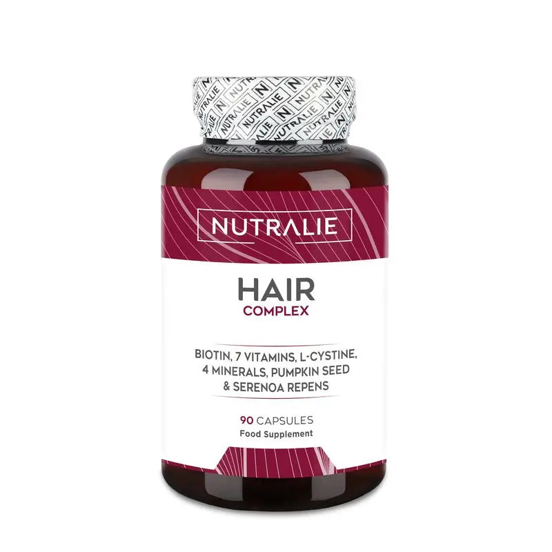 Nutralie Hair Complex + Biotina Vitaminas para o cabelo , 90 cápsulas