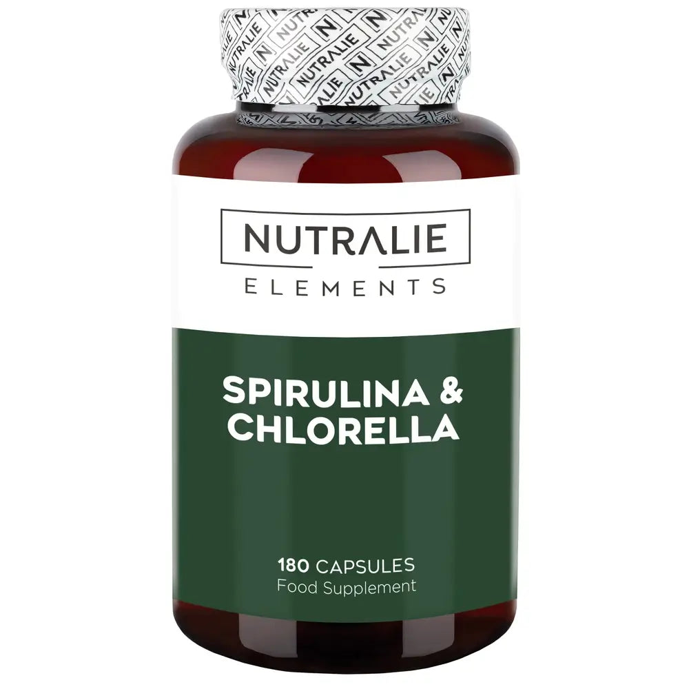 Nutralie Spirulina & Chlorella Energia & Força 1800Mg , 180 cápsulas