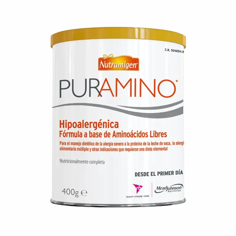 Nutramigen Puramino Hypoallergenic Formula, From Day One , 6 X 400 gramas