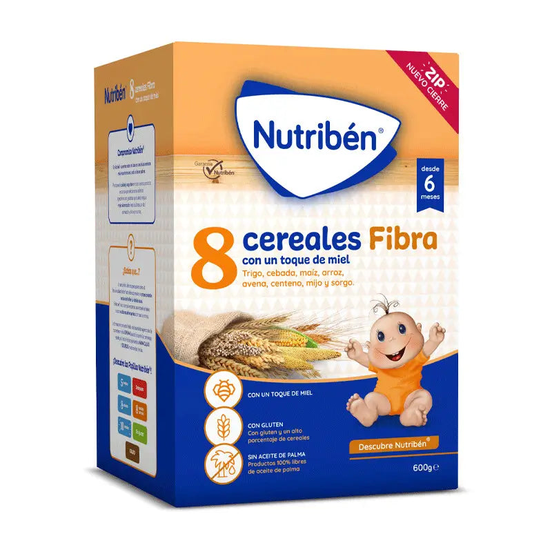 Comprar Nutriben Papilla 8 Cereals Honey Fibre 600 g ao melhor preço.