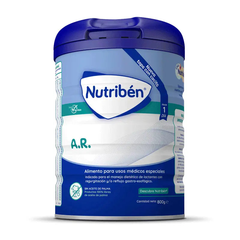 Comprar Leite Anti-refluxo e Anti-regurgitação Nutribén AR 800g ao ...