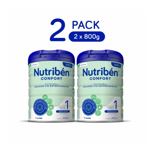 Leite em pó Nutribén Confort 1, 2 x 800 gramas
