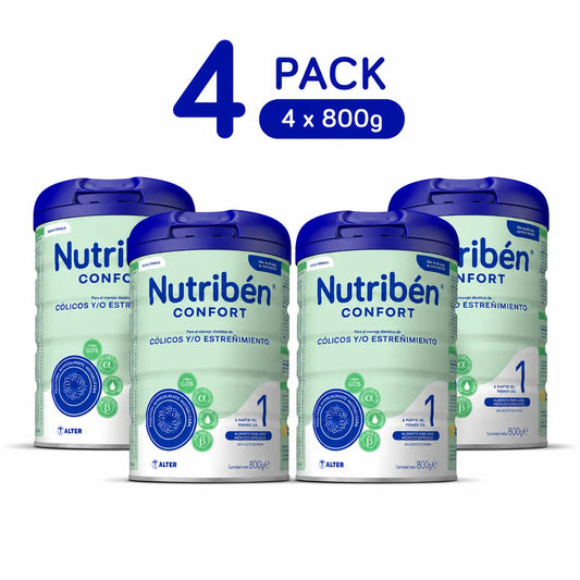 Leite em pó Nutribén Confort 1, 4 x 800 gramas