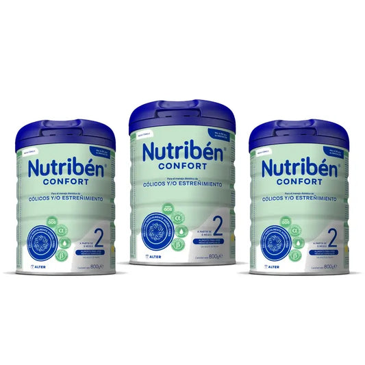 Nutribén Confort 2 Leite Continuação, 3 x 800g