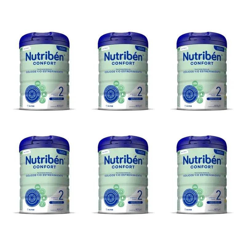 Nutribén Confort 2 Leite Continuação, 6 x 800g