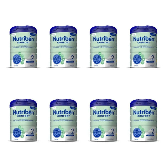 Nutribén Confort 2 Leite de Continuação, 8 x 800 g