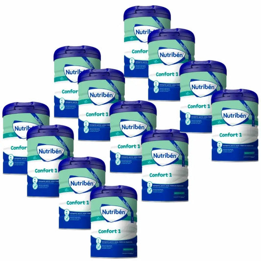 Leite em pó Nutribén Confort 1, 12 x 800 gramas