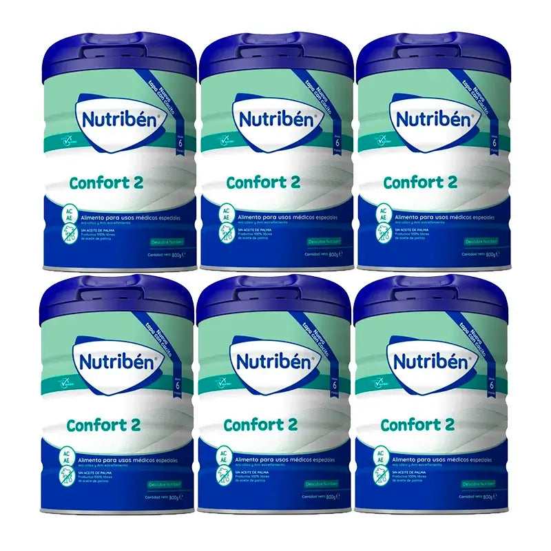 Nutribén Confort 2 Leite Continuação, 6 x 800g