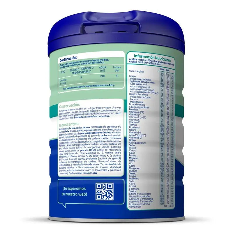 Nutribén Confort 2 Leite de Continuação, 800 g