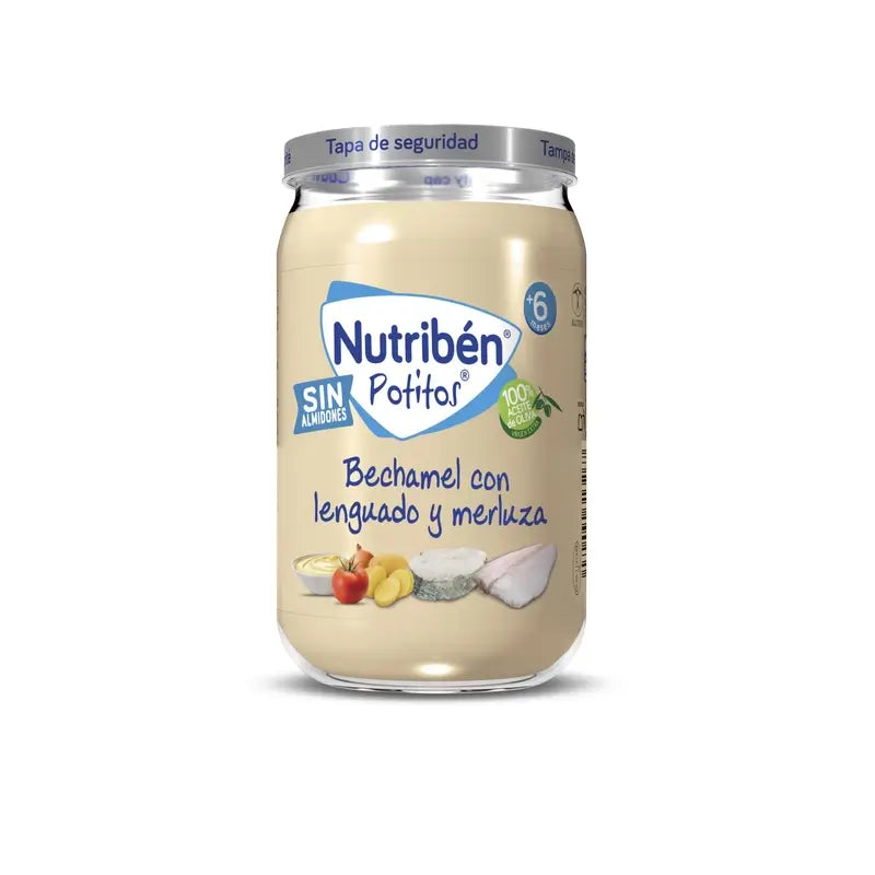 Nutriben Béchamel Potito com Linguado e Pescada , 235g