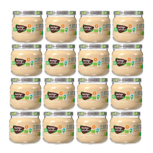 Alimento para bebé Nutriben Banana e Maçã , 12 x 120 g