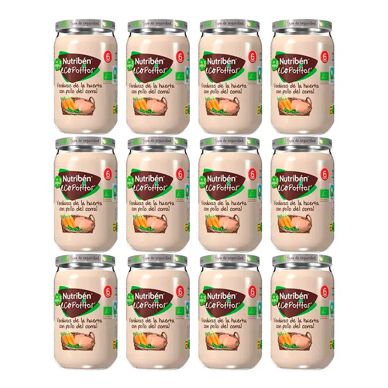 Nutriben Potito Eco Frango e Legumes , 12 x 235 gramas