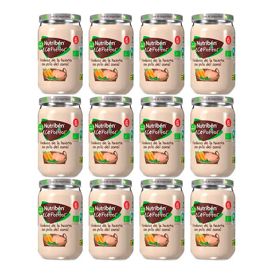 Nutriben Potito Eco Frango e Legumes , 12 x 235 gramas