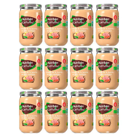 Nutriben Potito Eco Vegetable Garden Turkey , 12 x 235 gramas