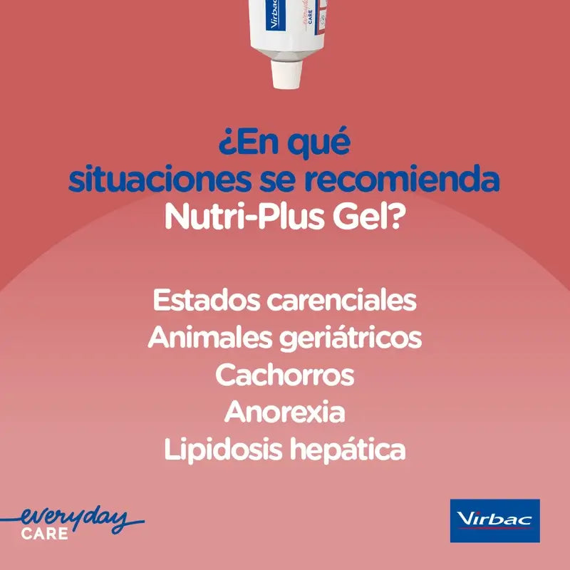 Virbac Nutriplus Gel 120 gr, Suplemento para Cães e Gatos