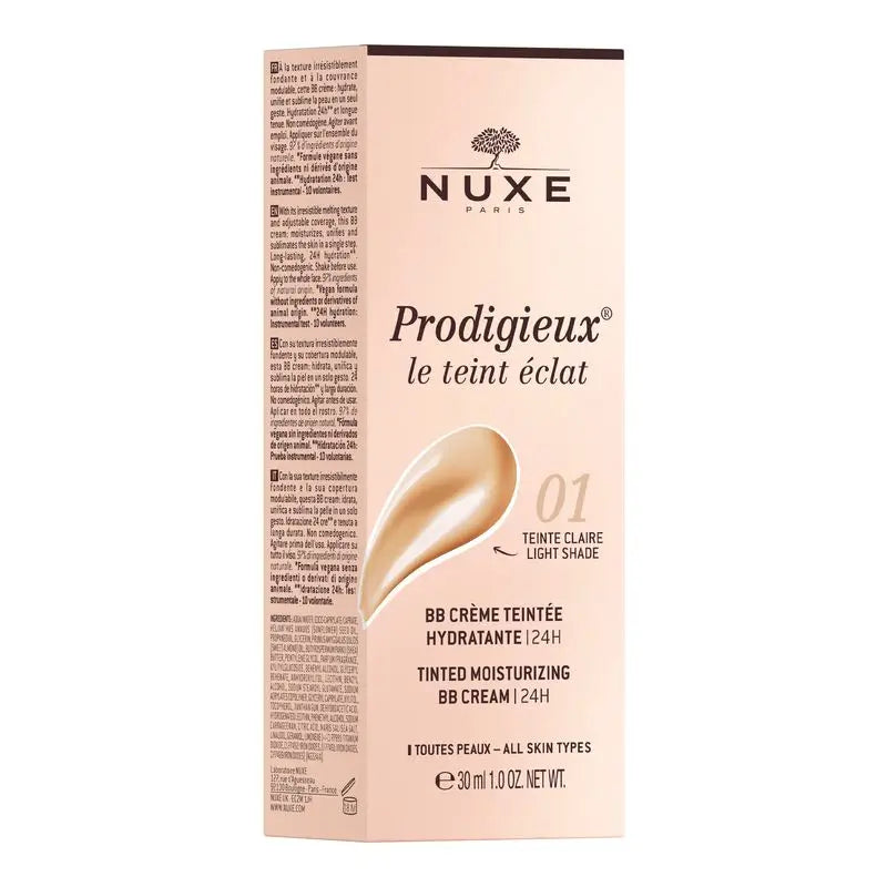 Nuxe Creme Hidratante para o Sangue com Cor 24H, Prodigieux® Le Teint Éclat 30Ml - Tom Claro