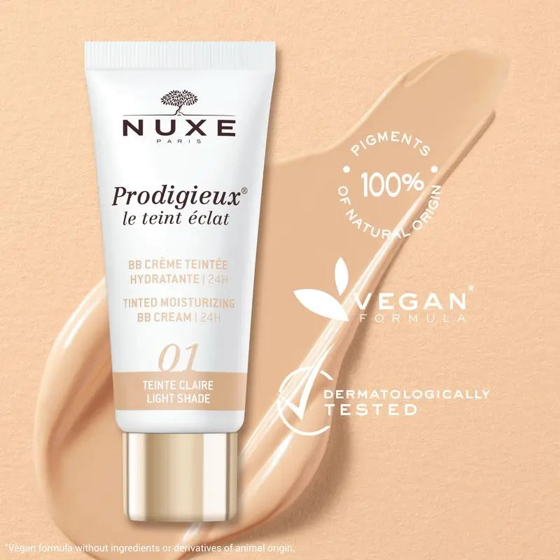 Nuxe Creme Hidratante para o Sangue com Cor 24H, Prodigieux® Le Teint Éclat 30Ml - Tom Claro