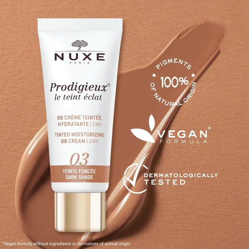 Nuxe Creme Hidratante para o Sangue com Cor 24H, Prodigieux® Le Teint Éclat 30Ml - Sombra Escura