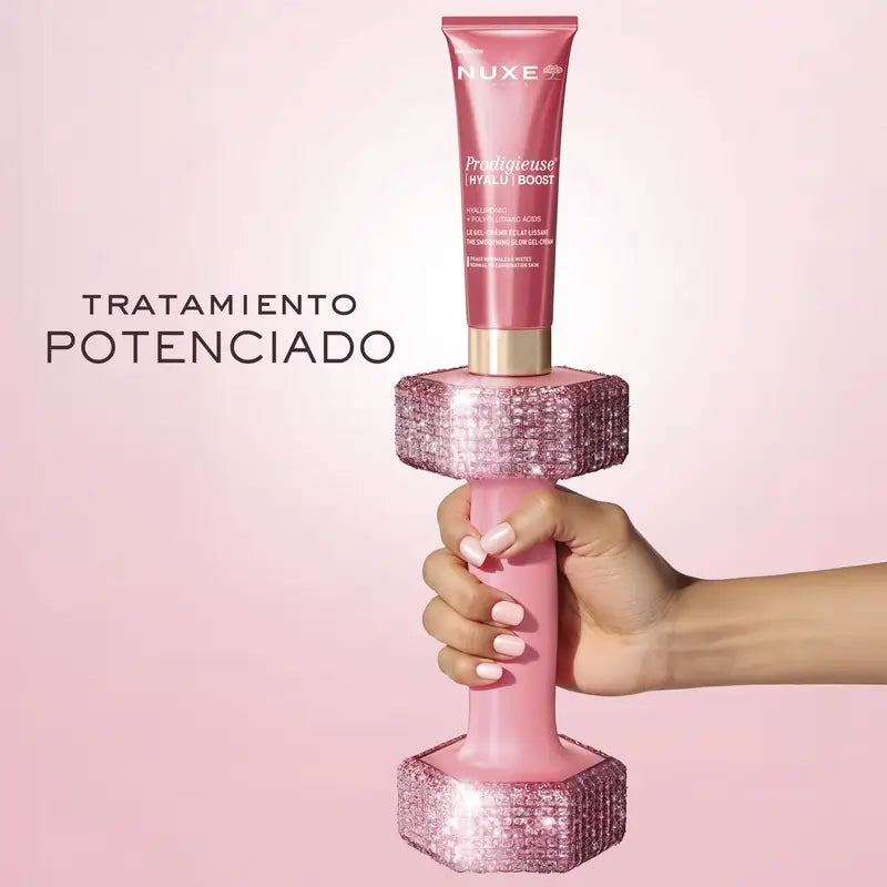 Nuxe Prodigieuse [Hyalu] Boost Gel-Clareador e Creme Suavizante, 50 ml