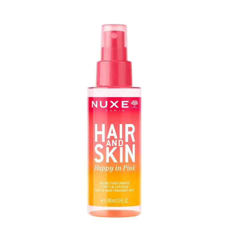Nuxe Hair & Skin Happy In Pink Névoa perfumada para o corpo e cabelo, 100 ml
