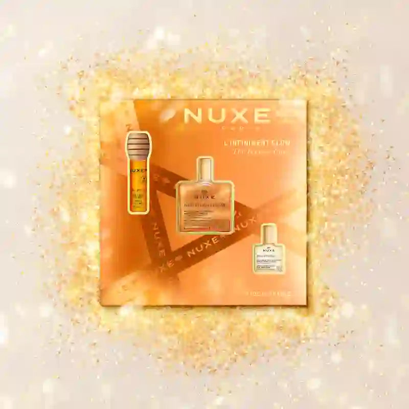 Caixa de oferta Nuxe Prodigieux Multi-Ranges Glow Infinite Huile Prod Or + Reve The Miel Labial + Huile Classic