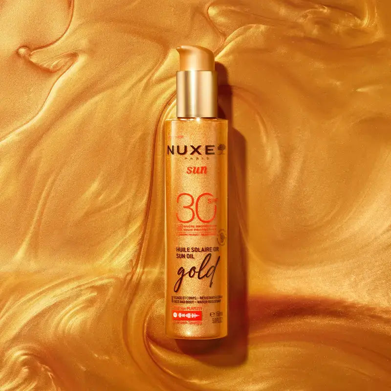 Nuxe Sun Tanning Oil Gold for Face and Body Spf30, 150 ml