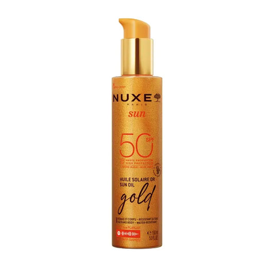 Nuxe Sun Tanning Oil Gold for Face and Body Spf50, 150 ml