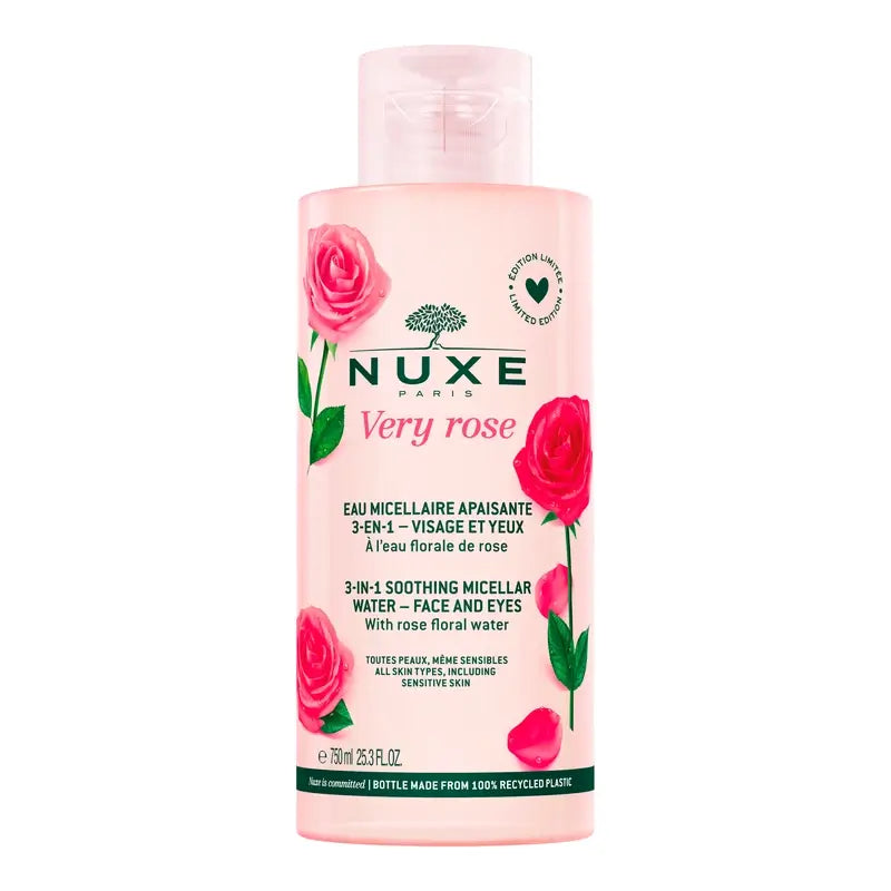 Nuxe Very Rose Água Micelar Suavizante , 750 ml