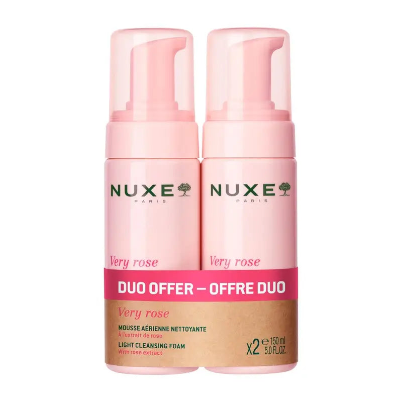 Nuxe Very Rose Espuma de Limpeza Suave 2X150Ml