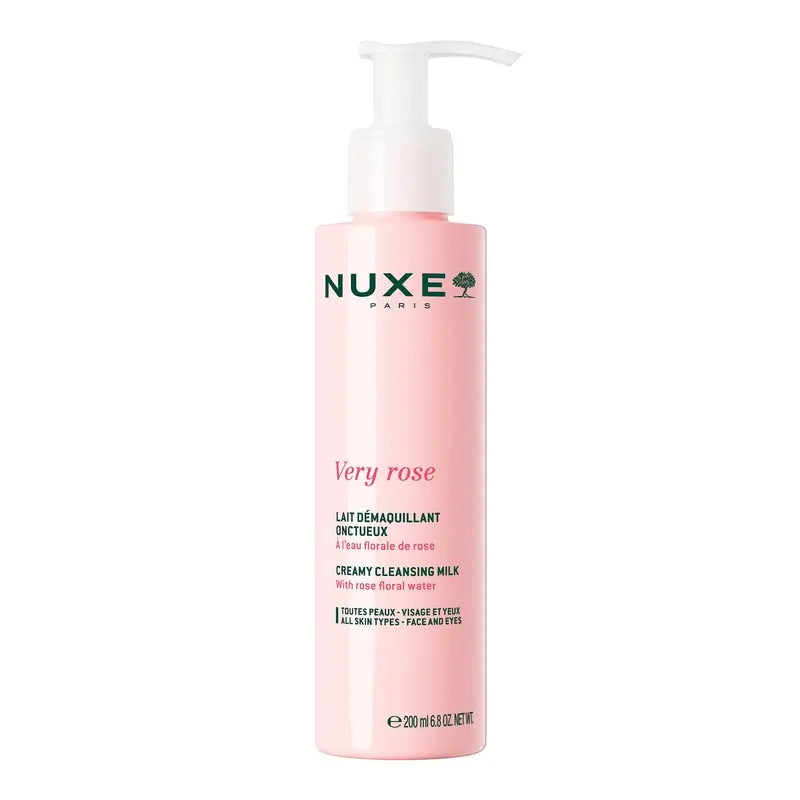 Leite de limpeza cremoso Nuxe Very Rose , 200 ml