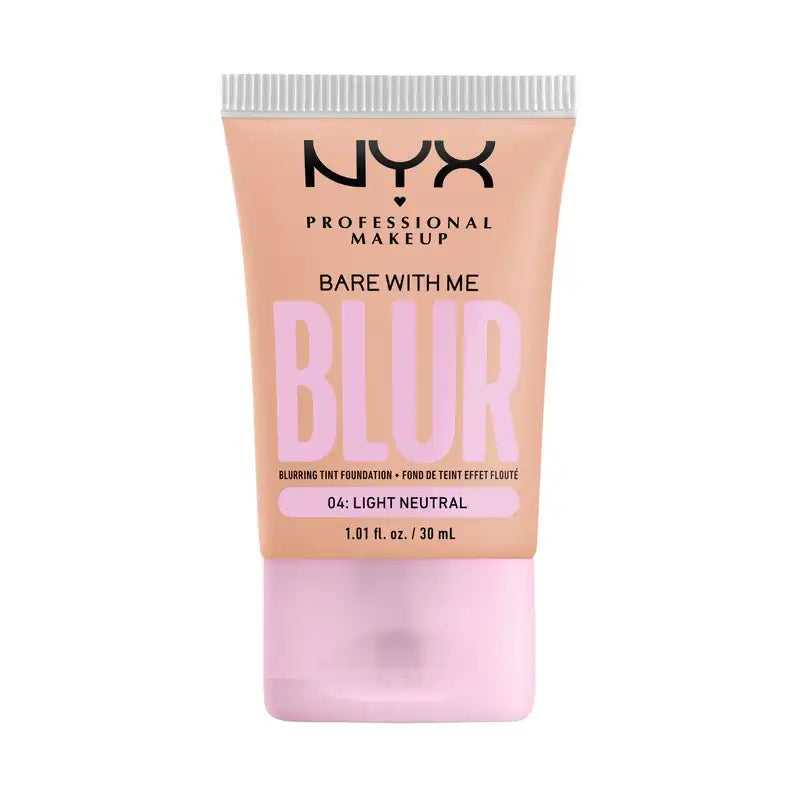 Nyx Bare With Me Blur Skin Tint, base desfocante, acabamento mate, tom 04 , 30 ml