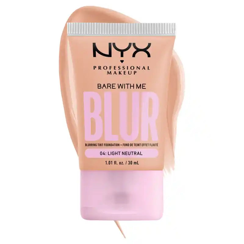 Nyx Bare With Me Blur Skin Tint, base desfocante, acabamento mate, tom 04 , 30 ml