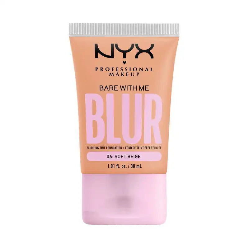 Nyx Bare With Me Blur Skin Tint, base desfocante, acabamento mate, tom 06 , 30 ml