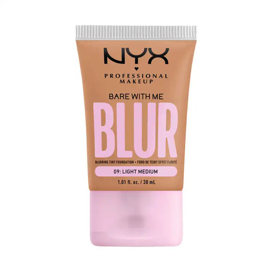 Nyx Bare With Me Blur Skin Tint, base desfocante, acabamento mate, tom 09 , 30 ml