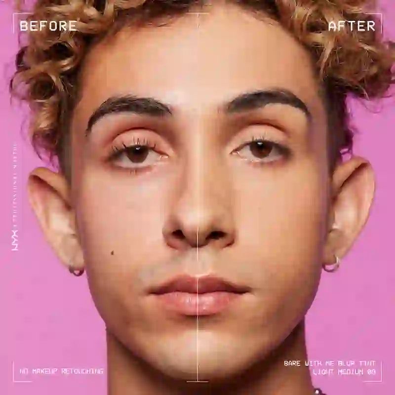 Nyx Bare With Me Blur Skin Tint, base desfocante, acabamento mate, tom 09 , 30 ml