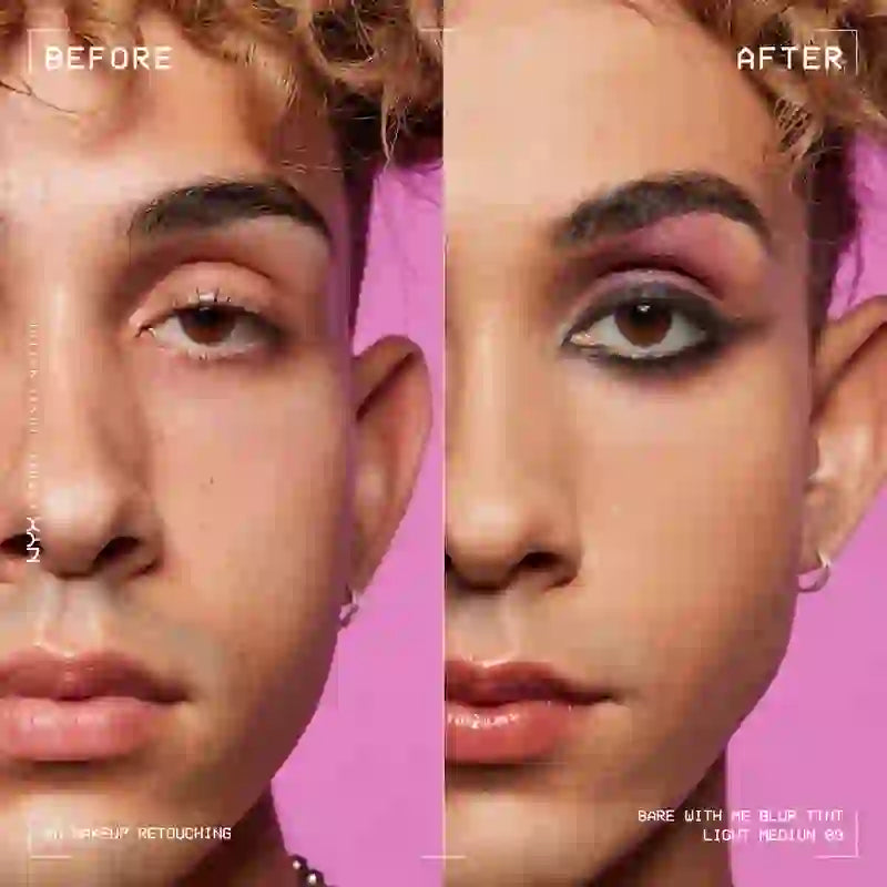 Nyx Bare With Me Blur Skin Tint, base desfocante, acabamento mate, tom 09 , 30 ml