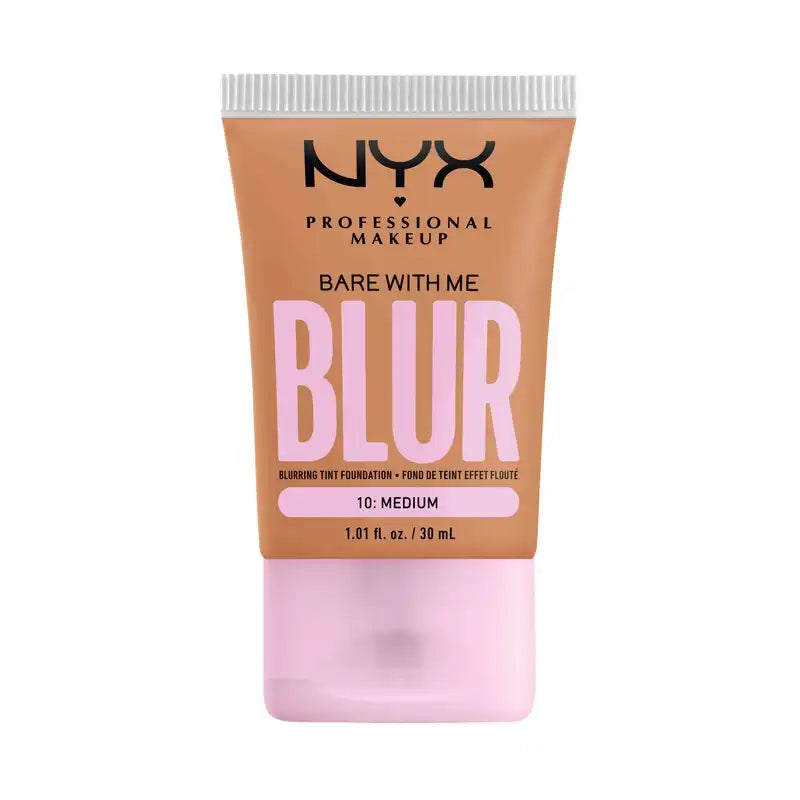 Nyx Bare With Me Blur Skin Tint, Base para disfarçar a visibilidade, Acabamento mate, Sombra 10 , 30 ml