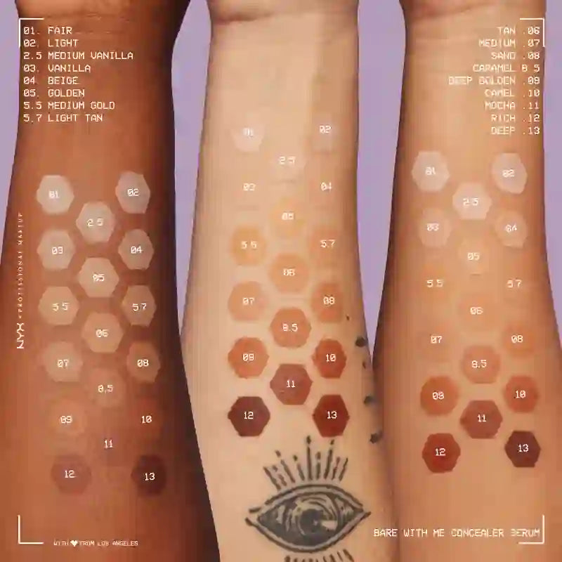 Nyx Bare With Me Serum Concealer, Cor Clara 02 , 9,6 ml