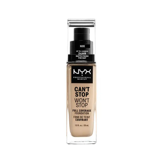Nyx Long Wear Foundation Can'T Stop Won'T Stop Full Coverage Foundation Shade 6.5 Nude Light Colour, 30 ml