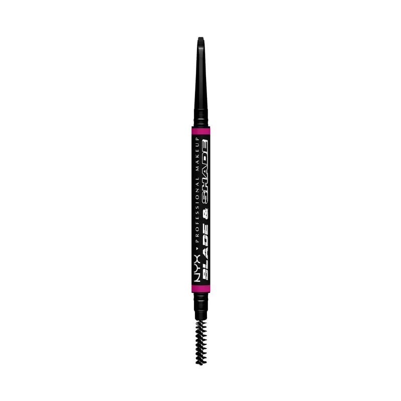 Nyx Blade & Shade Dual Pencil Lápis para Sobrancelhas, Preto 12 , 0,06 gr