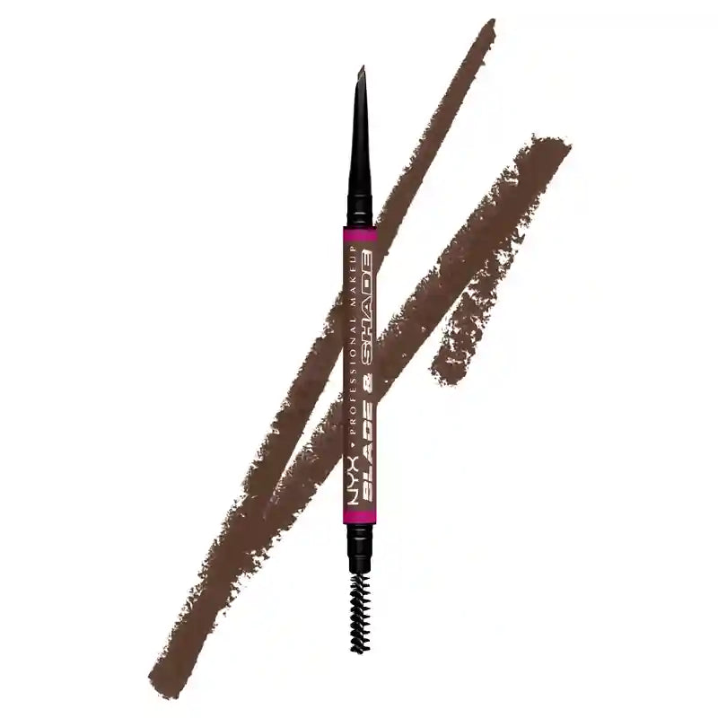 Lápis para Sobrancelhas Nyx Blade & Shade Dual Tip, Brunette 09 , 0,06 gr