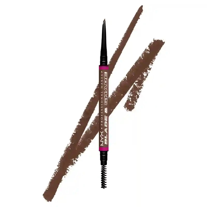 Lápis para Sobrancelhas Nyx Blade & Shade Dual Pencil, Chocolate 08 , 0,06 gr