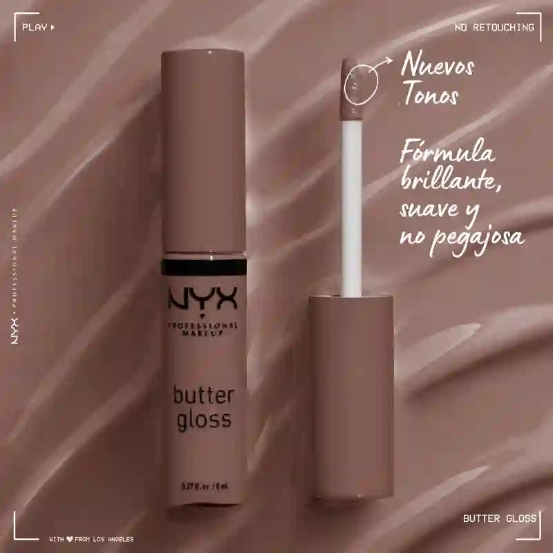 Nyx Lip Gloss Butter Gloss - Madeleine 14 , 8 ml