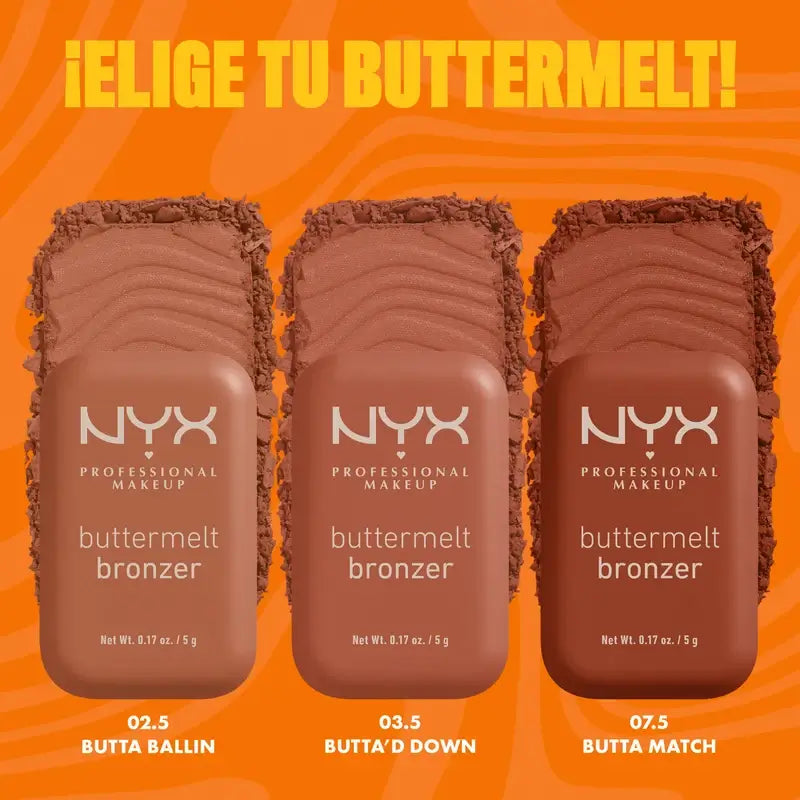 Nyx Buttermelt Bronzer Pó bronzeador P03 Deserve Butta , 5 gr