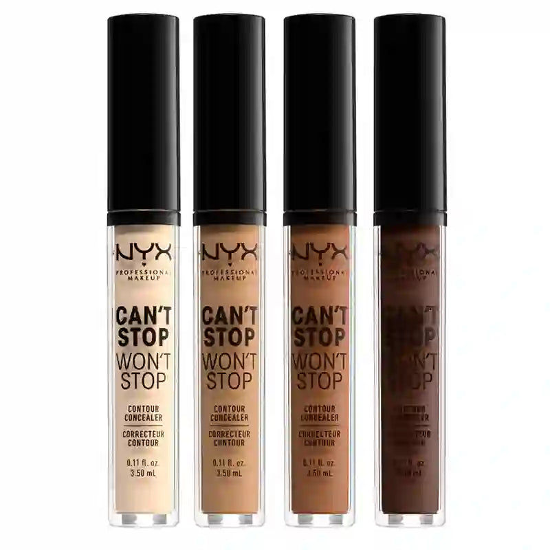 Nyx Can'T Stop Won'T Stop Noncomedogenic Concealer Shade 1 Pale For Fair Skin , 3,5 ml