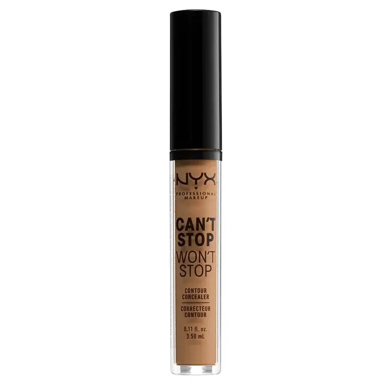 Nyx Can'T Stop Won'T Stop, Corretor de Pele 12.7 Neutral Tan para Pele Morena , 3,5 ml