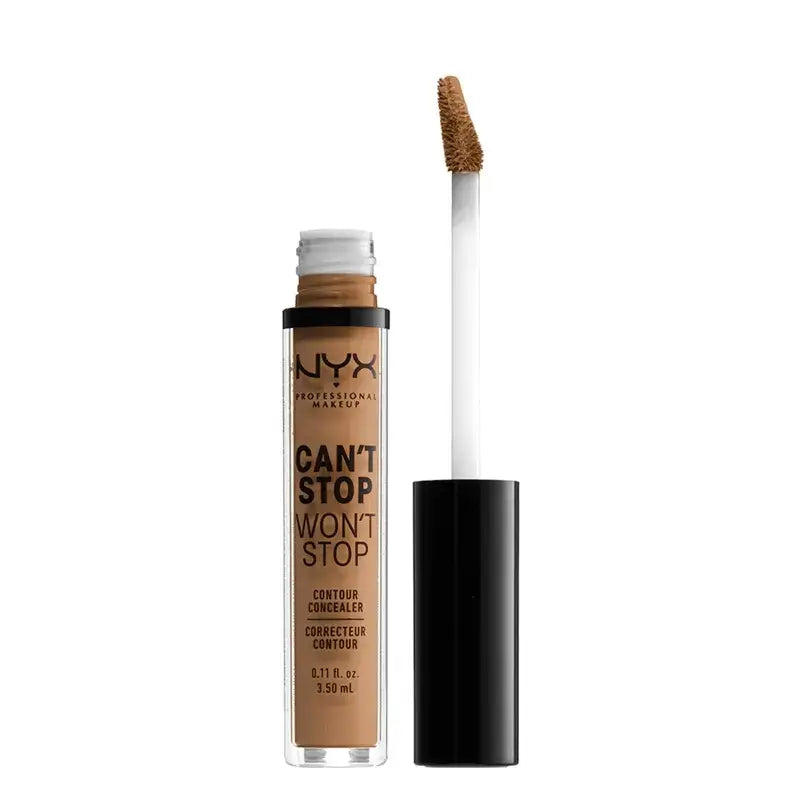 Nyx Can'T Stop Won'T Stop, Corretor de Pele 12.7 Neutral Tan para Pele Morena , 3,5 ml