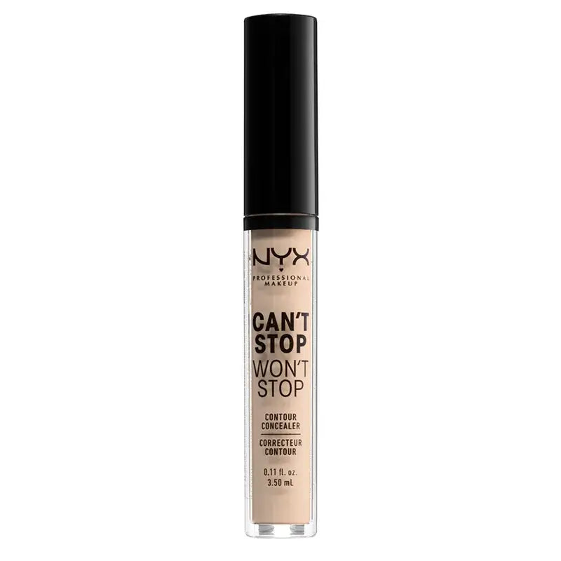 Nyx Noncomedogenic Long Lasting Concealer Can'T Stop Won'T Stop Shade 2 Alabaster For Fair Skin , 3,5 ml